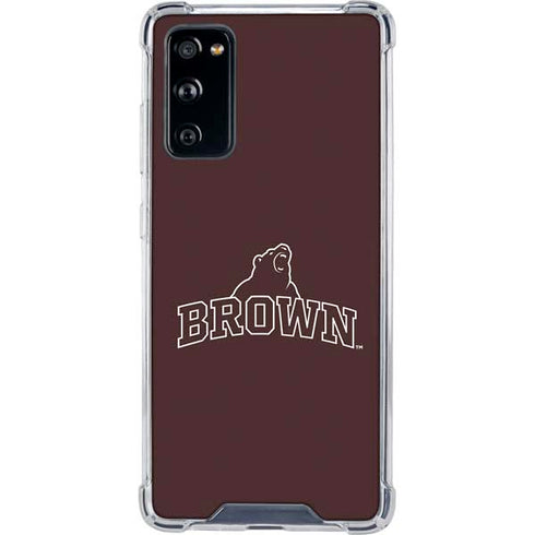 Brown University Outlined Galaxy S20 FE Clear Case
